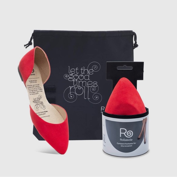 Rollasole Foldable Red Flats - Picture 6 of 9